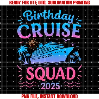 Birthday Cruise Squad 2025 Cruise Birthday 2025Birthday Cruise Squad 2025 Cruise Birthday Party Vacatio T-shirt