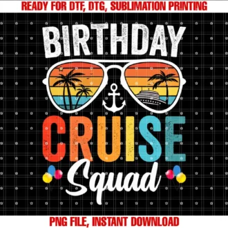 Birthday Cruise Squad Family ApparelsBirthday Cruise Squad Gifts 2025 Matching Party Family T-shirt