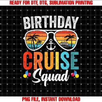 Birthday Cruise Squad Family ApparelsBirthday Cruise Squad Gifts 2025 Matching Party Family T-shirt