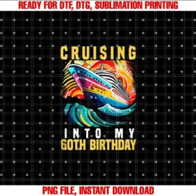 Birthday Cruise Squad Shirts 60th Bday GiftsCruising Into My 60th Birthday Cruise Party Vacation T-shirt