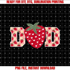 Birthday Family Matching Strawberry GiftsFunny Strawberry Dad Fruit Birthday Family Matching T-shirt