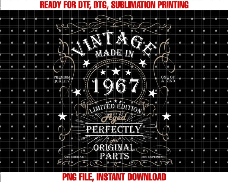 Birthday Giftidea 1967 For Man Woman 58 Years Old58th Birthday Retro Limited Edition Man Woman Vintage 1967 T-shirt