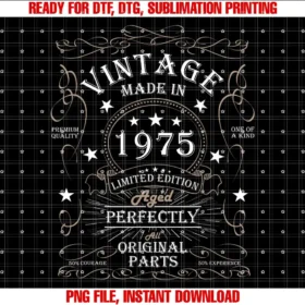 Birthday Giftidea 1975 For Man Woman 50 Years Old50th Birthday Retro Limited Edition Man Woman Vintage 1975 T-shirt