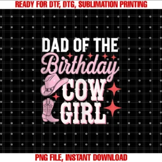 Birthday Girl Dad Birthday Cowgirl Party MatchingDad Of The Birthday Cowgirl Funny Western Rodeo T-shirt