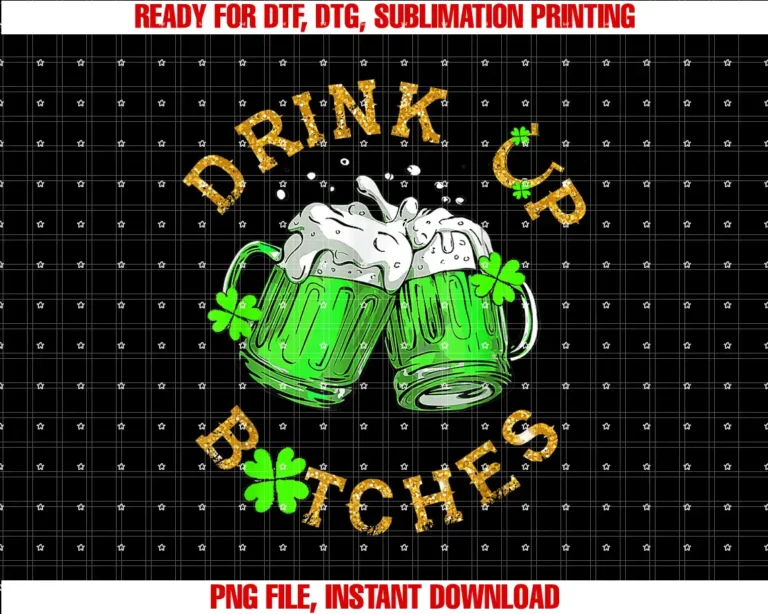 Bitches Drink Up Funny St Patricks Day Beer LoverBitches Drink Up Funny St Patricks Day Beer Lover Womens T-shirt