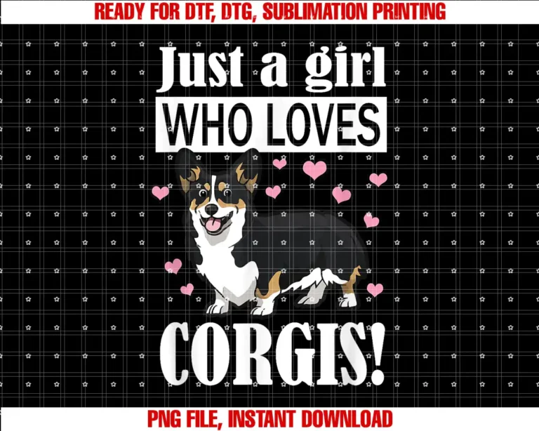 Black Corgi Gifts Shirts HoodiesFunny Girl Who Loves Pembroke Black Tricolor Corgi Lover T-shirt
