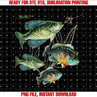 Black Fly CreationsCrappie Bluegill Fishing Shirts Hoodies Black Fly T-shirt