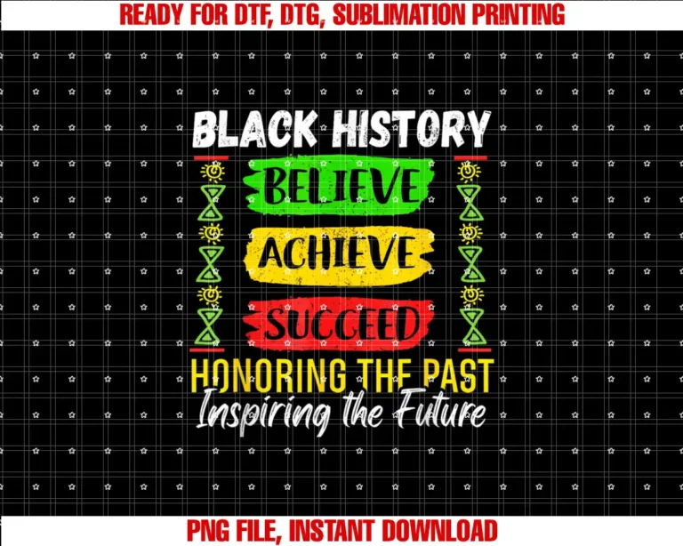 Black History Month Believe Achieve Succeed Melanin African T-shirt