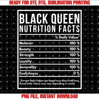 Black History Month GiftsAfrican American Black Queen Nutrition Facts Black History T-shirt
