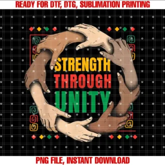 Black History Month GiftsBlack History African American Pride Strength Through Unity T-shirt