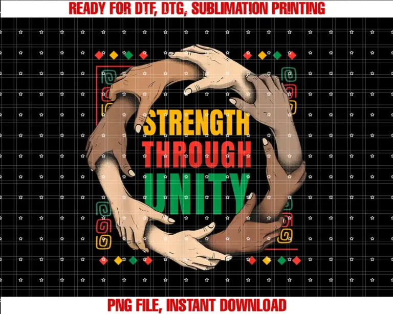 Black History Month GiftsBlack History African American Pride Strength Through Unity T-shirt