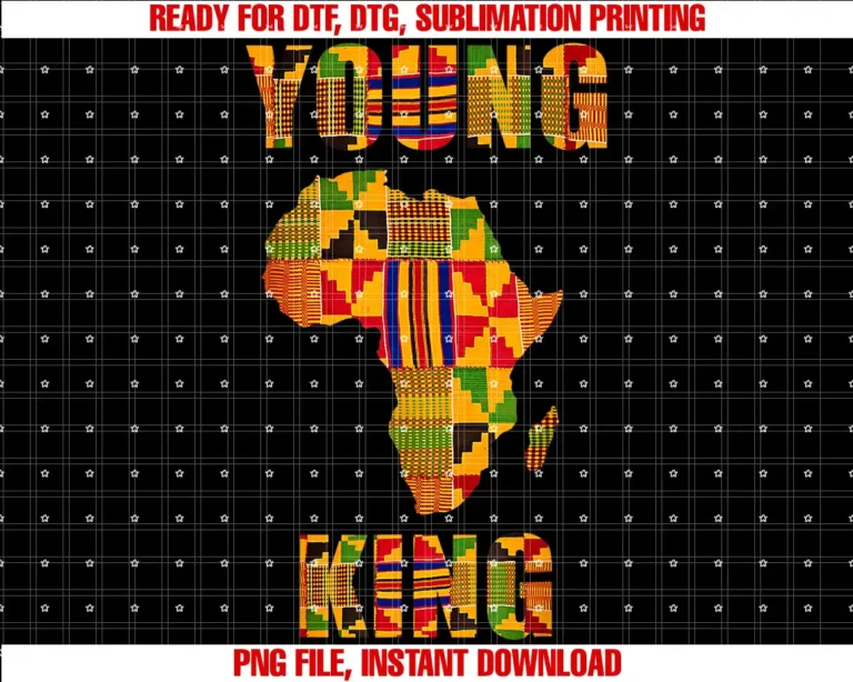Black History Month GiftsCool African Kente Art Men Boys Kids African American Print T-shirt