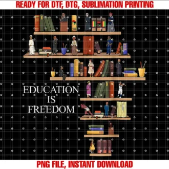 Black History Month GiftsEducation Is Freedom Book Reader Black History Month Pride T-shirt