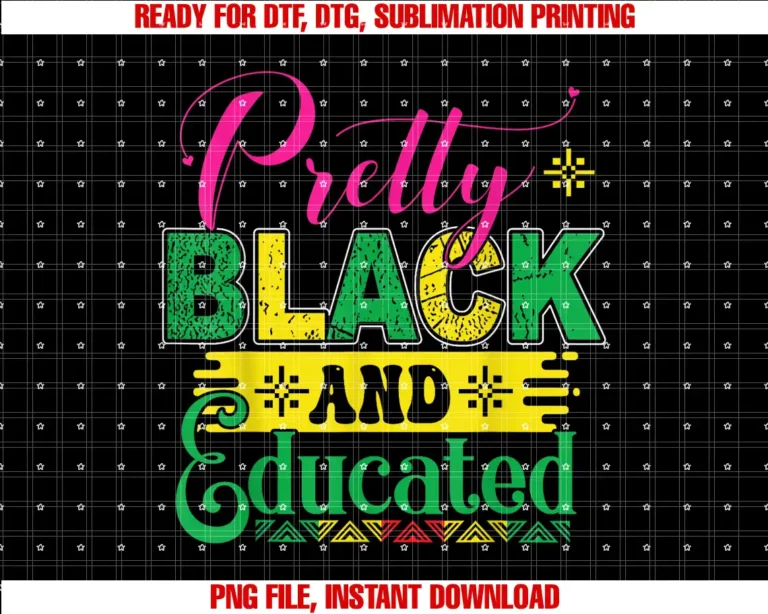 Black History Month GiftsPretty Black And Educated Women Gift Black History Month T-shirt