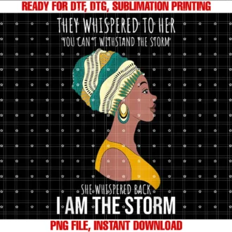 Black History Month GiftsShe Whispered Back I Am The Storm BHM Black History T-shirt