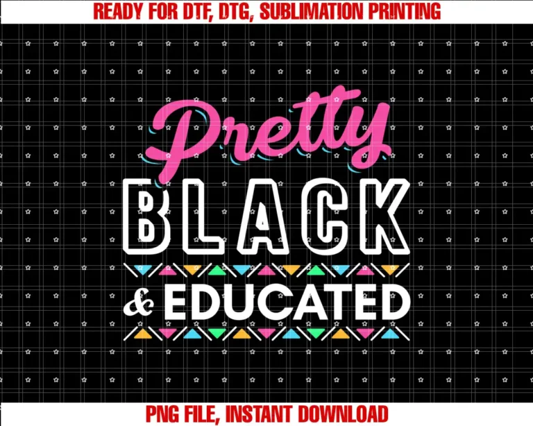 Black History Month GiftsWomen Gift Pretty Black And Educated Black African American T-shirt