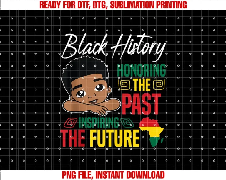 Black History Month Honoring Past Inspiring Future Afro Boy T-shirt