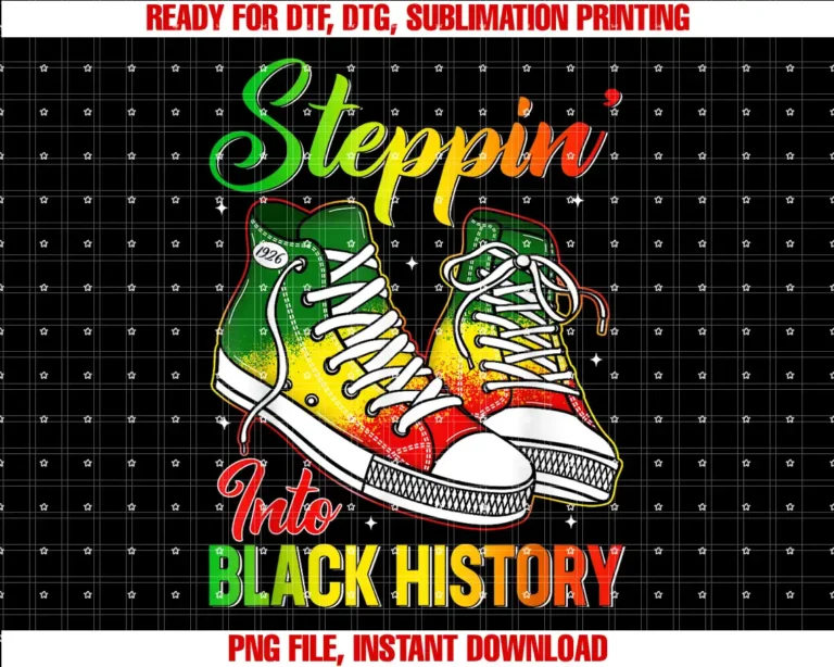 Black History Month Shirt For Women Girls KidsSteppin Into Black History Month African American Women T-shirt