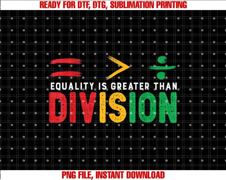 Black History Month TeesEquality Is Greater Than Division Math Black History Month T-shirt