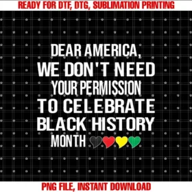 Black History Month TeesWe Donât Need Permission to Celebrate Black History Swea T-shirt
