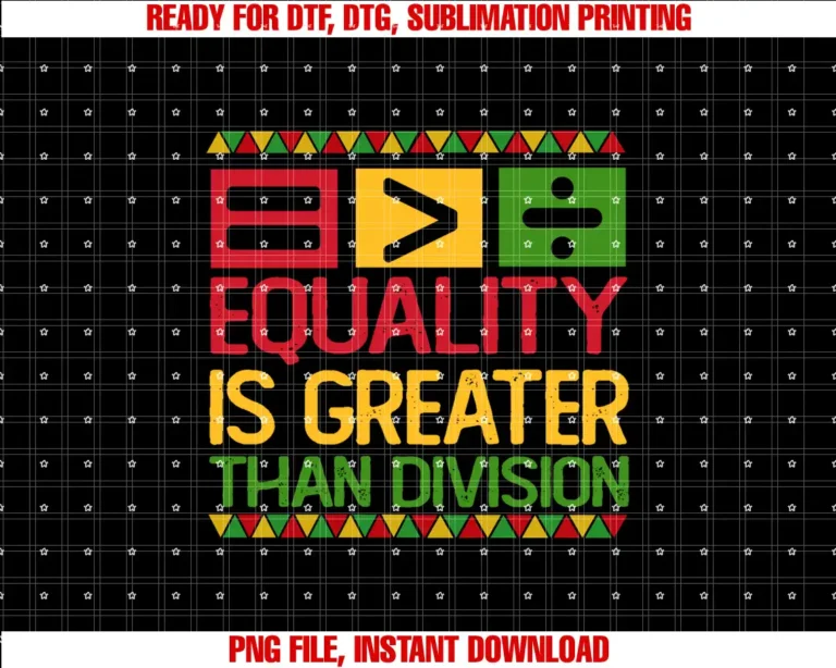 Black History Month teeEquality Is Greater Than Division Math Black History Month T-shirt