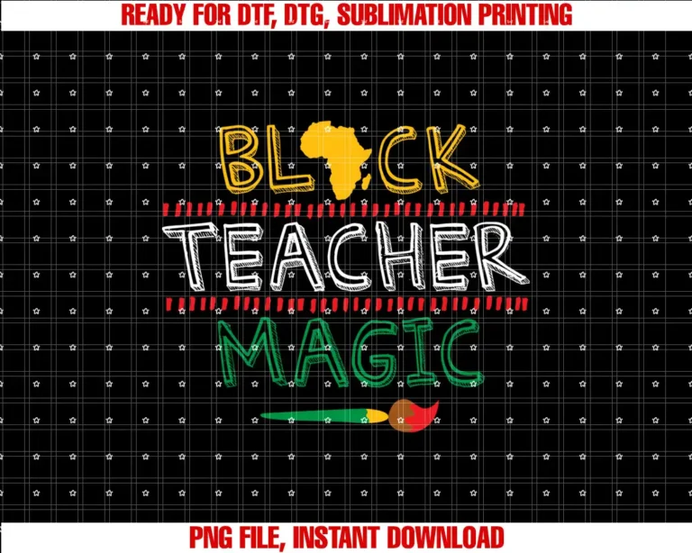 Black Teacher Magic Africa Art Cool Black History Month Gift T-shirt