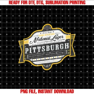 Bleacher Seat Heroes Hometown T Shirts ApparelVintage Pittsburgh Beer Label Yinzer Pride T-shirt