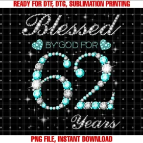 Blessed By God Birthday TeesBlessed By God For 62 Years Old Woman 62nd Birthday T-shirt