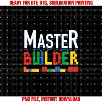 Block Building Party Supplies ApparelKids Cool Master Builder Building Block Boys Girls T-shirt