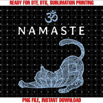 Blonde Tees Awesome Yoga Meditation ApparelNamaste Cat In Yoga Pose Om Symbol Yoga Gift For Women T-shirt