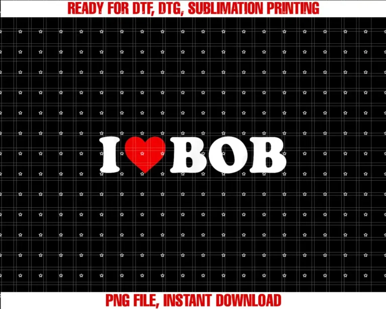 Bob GiftsI Love Bob Heart T-shirt