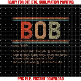 Bob Tees by WaitForjuly CoFirst Name Bob Definition Gift For Him Vintage Men Boyfriend T-shirt