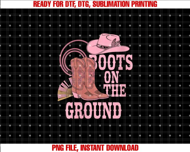 Boots On The Ground Pink Womens Country Pink Western Boot Vibes Music Boots On The Ground T-shirt