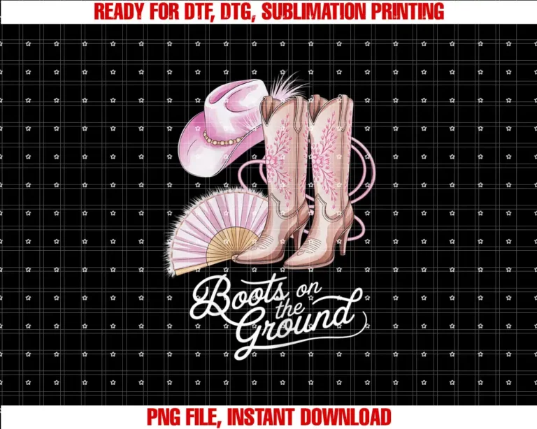 Boots On The Ground Retro Boots ApparelBoot Country Vibes Music Western Pink Boots On The Ground T-shirt