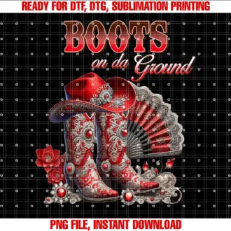 Boots On The GroundHUGBoots On The Ground Boot Cowboy Western Cowgirl Linedance T-shirt