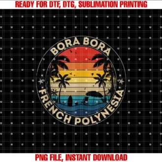 Bora Bora Vintage Colorful RTeesBora Bora Souvenir French Polynesia Reminder T-shirt