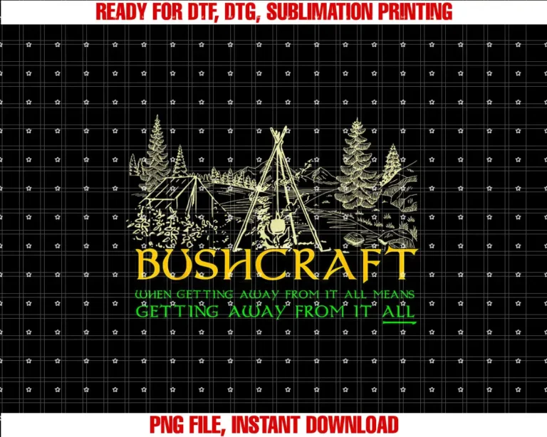 Bordermen Games ApparelBushcraft Hiking Camping T-shirt