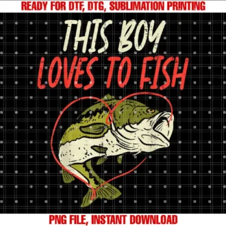 BoredKoalas Fish Fishing Shirts Fisherman GiftsThis Boy Loves To Fish Bass Fishing Family Matching Men Gift T-shirt