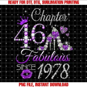 Born 1978 46th Birthday Diamond For Girls WomensWomens Chapter 46 EST 1978 46 Years Old 46th Birthday Queen T-shirt