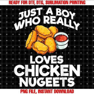 Boys Chicken NuggeGifts StoreNugget lover Just a Boy Who Really Loves Chicken Nuggets T-shirt