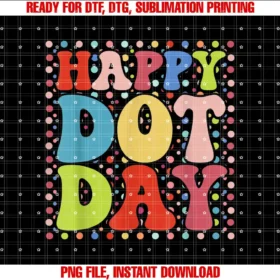 Boys Kids Youth Polka Dot day teesHappy Dot day Colorful retro International dot day T-shirt