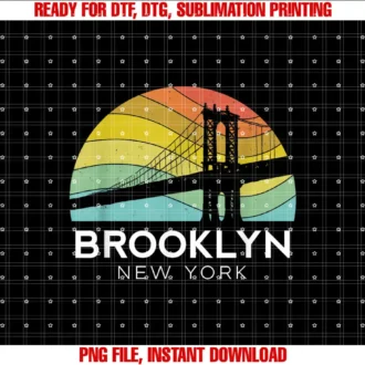 Brooklyn Vintage CoBrooklyn Bridge Retro New York Vintage City Skyline NYC NY T-shirt