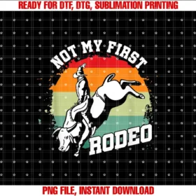 Bull Rider Ranch Country Western Bucking BullNot My First Rodeo Bull Riding Cowboy Cowgirl Rodeo Gift T-shirt