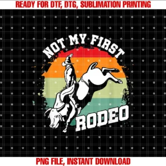 Bull Rider Ranch Country Western Bucking BullNot My First Rodeo Bull Riding Cowboy Cowgirl Rodeo Gift T-shirt
