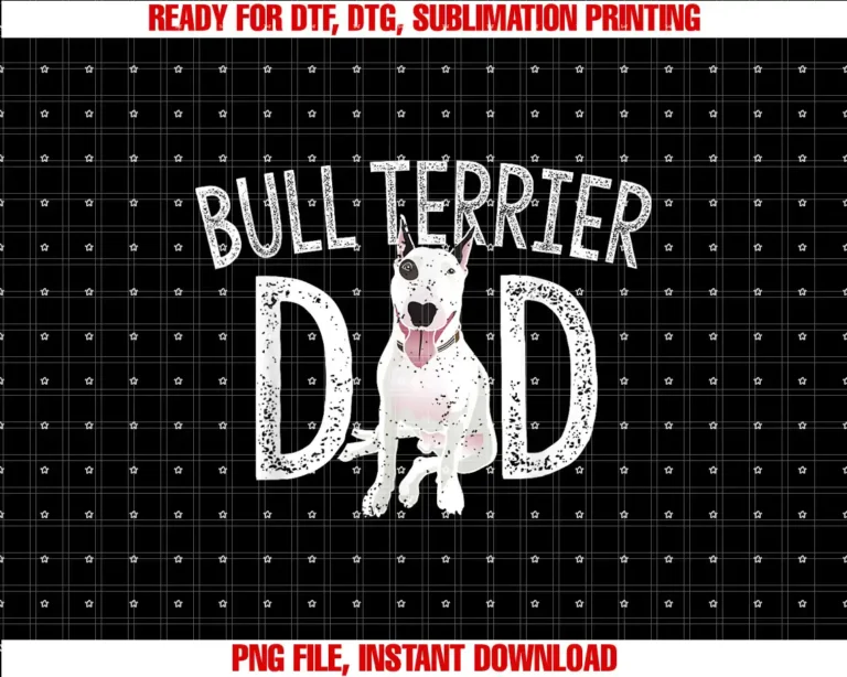 Bull Terrier Dad Fathers Day GiftsBull Terrier Dad Dog Lover Owner Gift Bull Terrier Daddy T-shirt