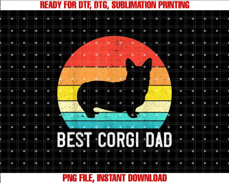 Buncho GiftsBest Corgi Dad Shirt Funny Corgi Gift for Men Dog Lover T-shirt