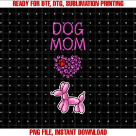 Dog Mom with Balloon Dog T-shirt