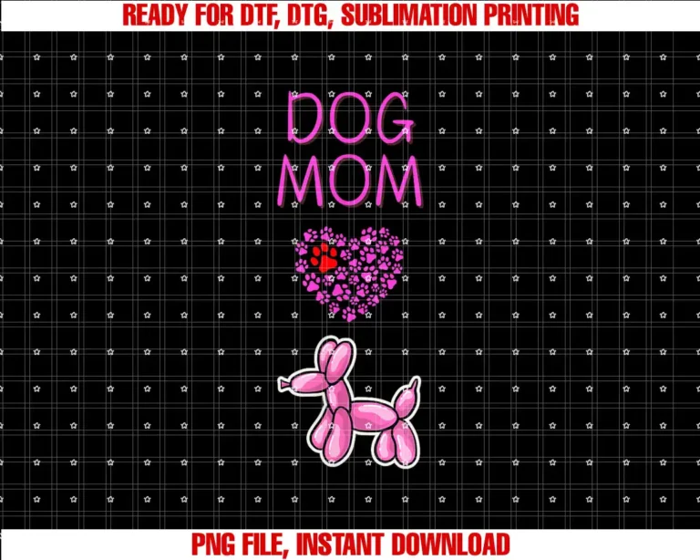 Dog Mom with Balloon Dog T-shirt