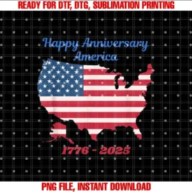 Happy Anniversary America â 1776 2025 T-shirt