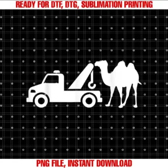 Camel Towing Funny Meme Camel Towing Adult Humor Funny Graphic Tee for Men Tow Truck T-shirt